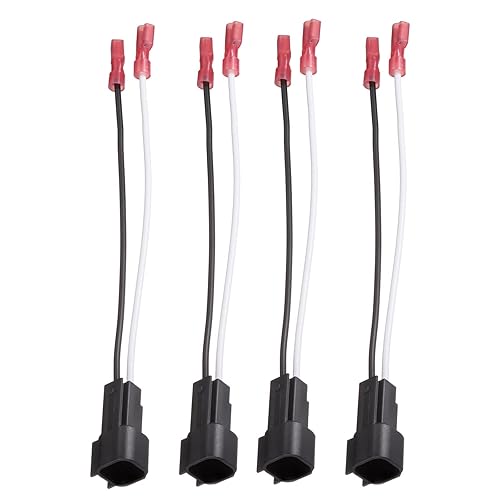 Bingfu Arneses de altavoces para automóvil, paquete de 4 unidades para Cadillac 98-20, Chevrolet, Ford, Lincoln, Mazda, Mercury Motor Vehículos,