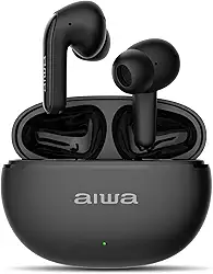AIWA, Fone de ouvido EB-01-B, Bluetooth, c/cancelamento de ruído, 25 horas de bateria, carregamento rápido, IPX5, sem fio