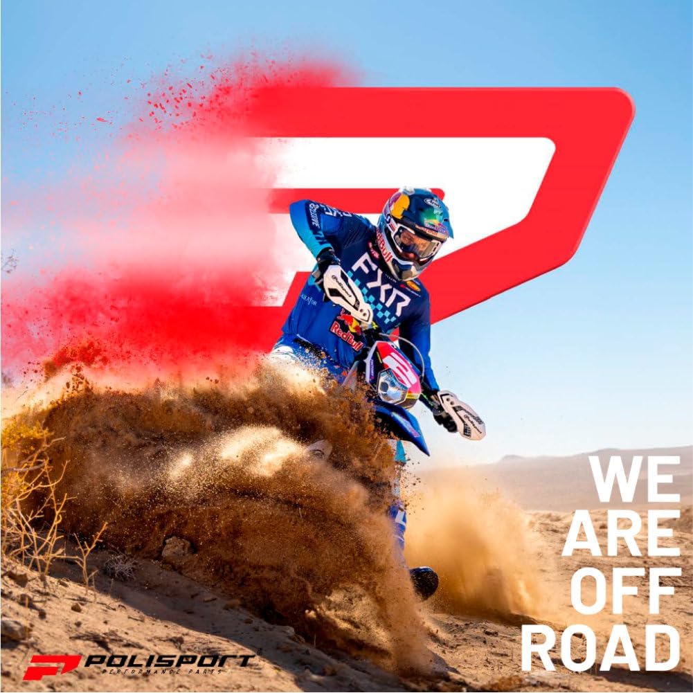 Polisport Silencer Protector (340-400mm/13.4-15.7in) - Durable Silicone-Metal Motorcycle Exhaust Guard, Easy Install, Universal Fit (Green)