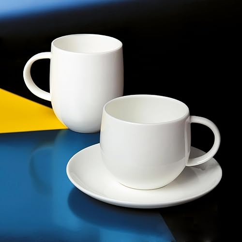 Miniatura 3 de Alessi AGV29/89 All Time - Taza, porcelana de hueso, color blanco, juego de 4
