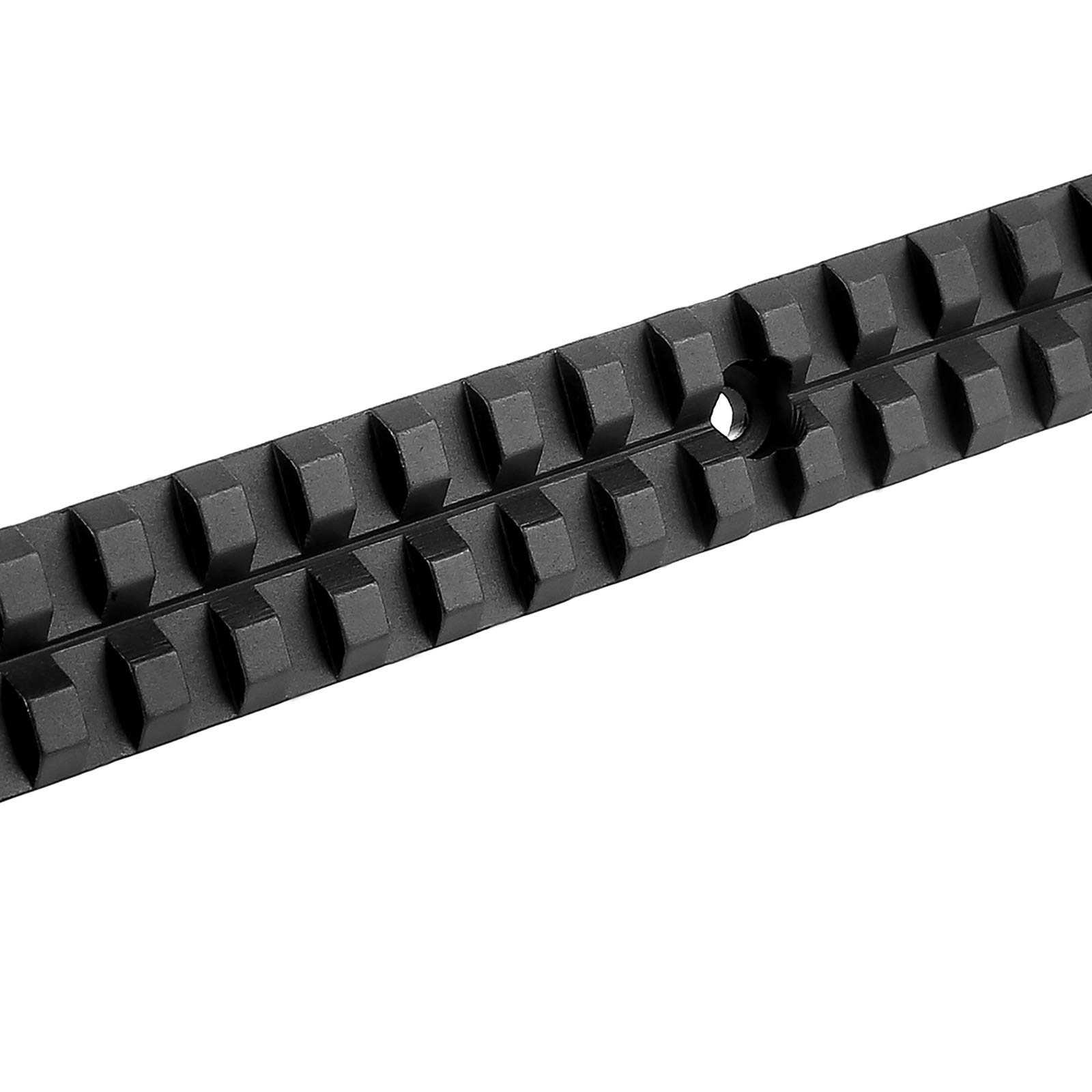 Rail Picatinny 25 Slots para Airsoft Riel Tactico 257mm de Rifle Pack Riel + Tornillos Keymod + Llave Allen Montura para Armas de Caza Weaver Soporte Mira Holografica Scope