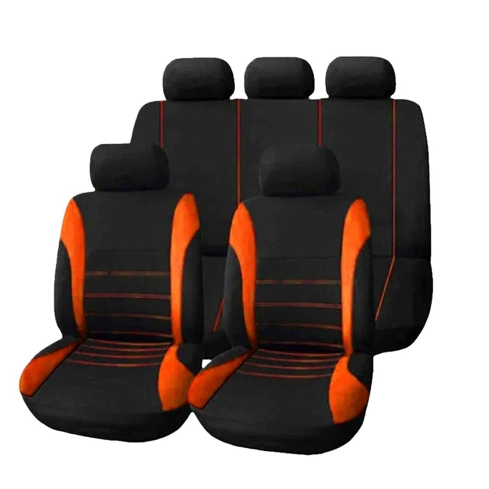 Funda para Asiento Coche Piezas Automóvil Tela Poliéster Juego 2/4/9 Cojín Delantero/Trasero Universal para Las Cuatro Estaciones Cubre Universal