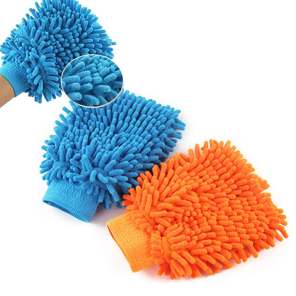Austinstore 1Pc Car Wash Washing Microfiber Chenille Mitt Auto Cleaning Glove Dust Washer