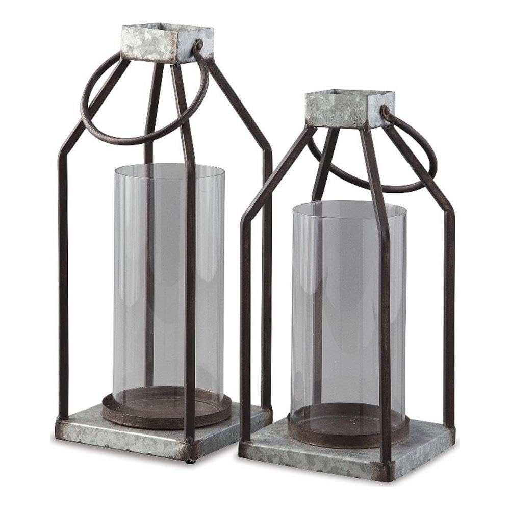 Signature Design by Ashley Diedrick Rustic Lantern, Set of 2