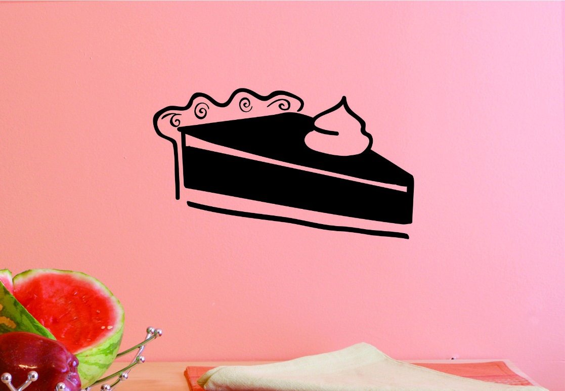 Design with Vinyl JER 1688 2 Vinyl Wall Decal Sundaes 14X28 Black, 14" x 28"