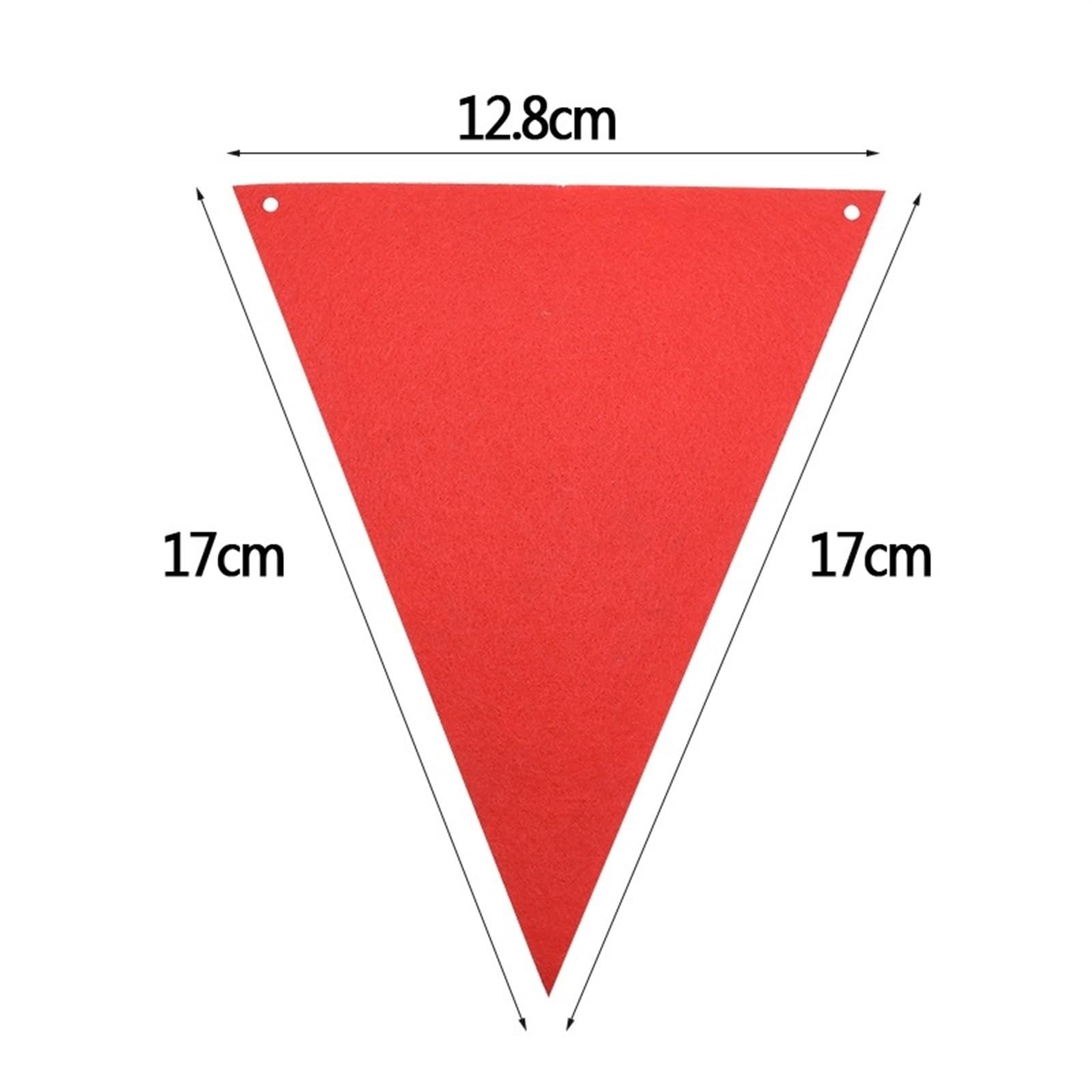 Wywieszanie flag na zewnątrz, Zestaw 12 trznadel trójkątnych wielokolorowych 2,5 m 13 x 17 cm Urodzinowa dekoracja weselna