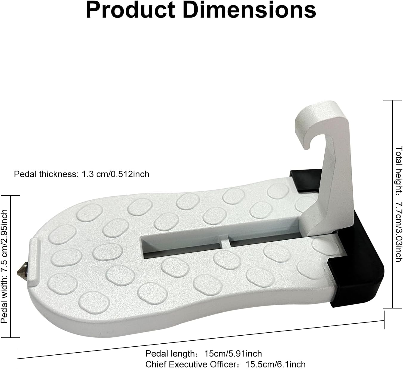Car Door Step Ladder with Glass Breaker Safety Hammer, Car Folding Roof Rack Door Step for Most Vehicles