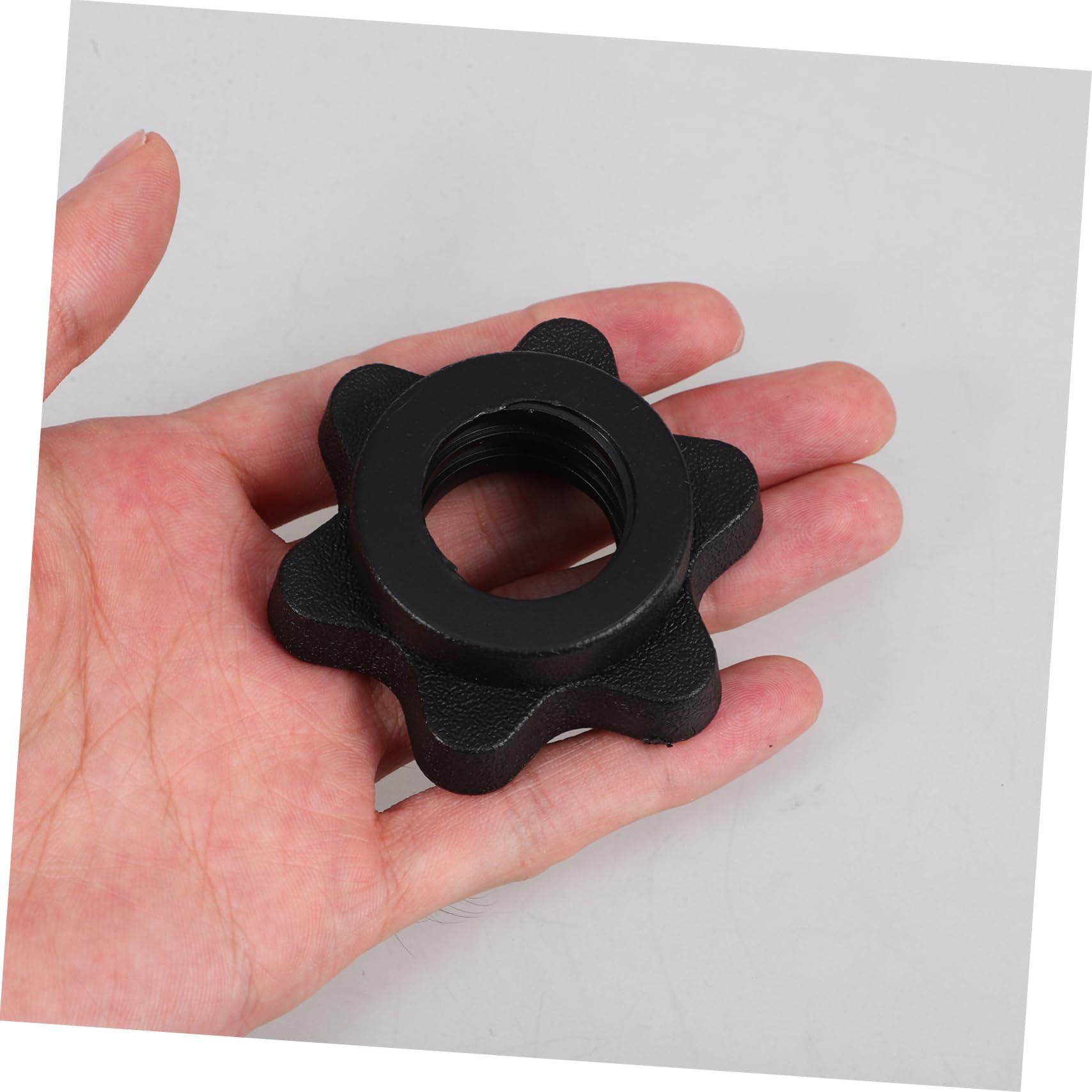 STOBAZA Barbell Fixing Nut Kit 4pcs Self-Locking Barbell Lock Collars Universal Dumbbell Locking Nut for Weight Lifting