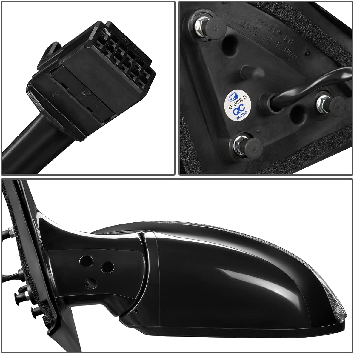 Auto Dynasty NI1320274 Factory Style Driver Left Side Mirror - Manual Folding | Power Adjust | Heated Glass | Turn Signal - Compatible with Pathfinder 17, Paint to Match