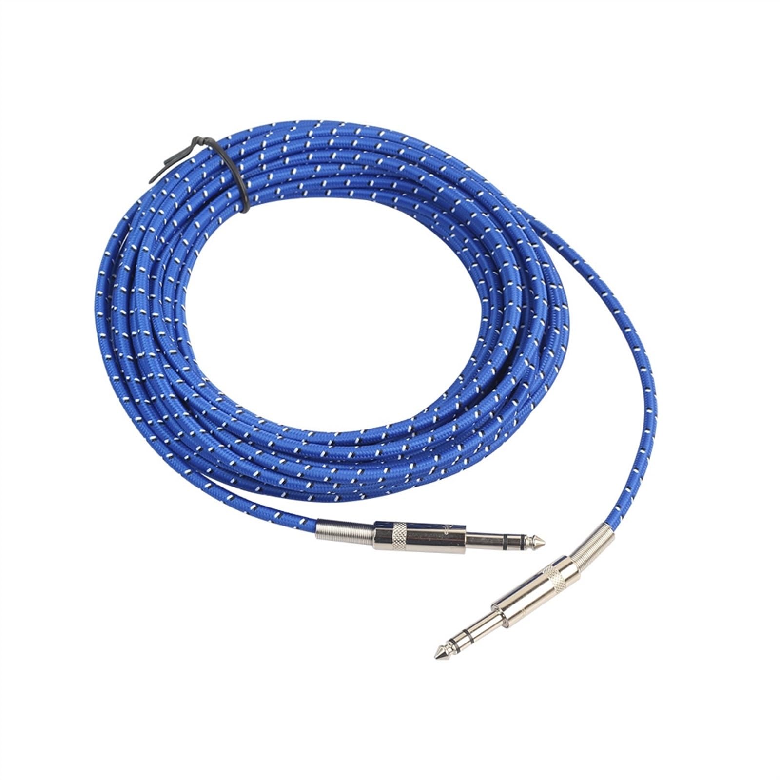 Cables para instrumentos Cable De Guitarra Eléctrica Estéreo Macho A Macho De Color Azul De Material Resistente Al Desgaste Y A La Tracción(20m)
