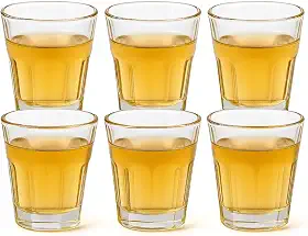 Conjunto 6 Copos de Dose 45ml – Vidro Resistente para Tequila, Cachaça, Whisky e Shots