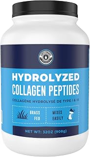 32oz - Hydrolyzed Collagen Peptides [2lbs, 908g] Value Size - Bovine Grass-Fed Collagen Peptide Protein Powder