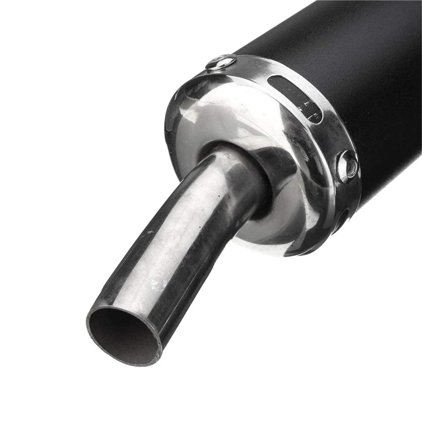 Silenziatore moto 60X280mm Silenziatore Di Scarico Moto di Tubi Per 2 Tempi Per 50-250CC Moto Da Strada Dirt Bike Tubo Da Corsa(Black)