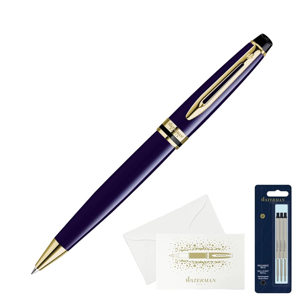 【新品】ウォーターマン エキスパートＥＳ プルシアンブルーＧＴ　ボールペン ウォーターマン】 エキスパート エッセンシャル プルシアン