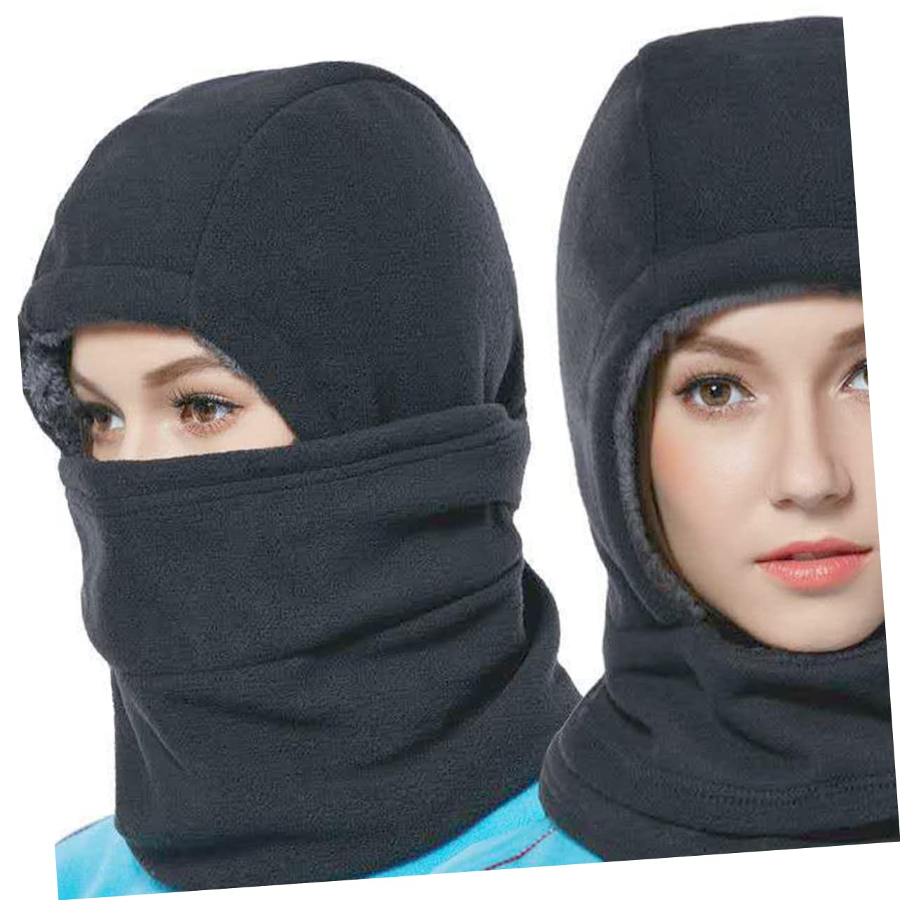 WOFASHPURET Thermal Mask Hijab Scarf Outdoor Facial Mask Snowboarding Balaclava Mens Scarves Caps for Men Windproof Facial Mask Mens Hats Sports Hat Protection Polar Fleece Cycling Equipment Grey