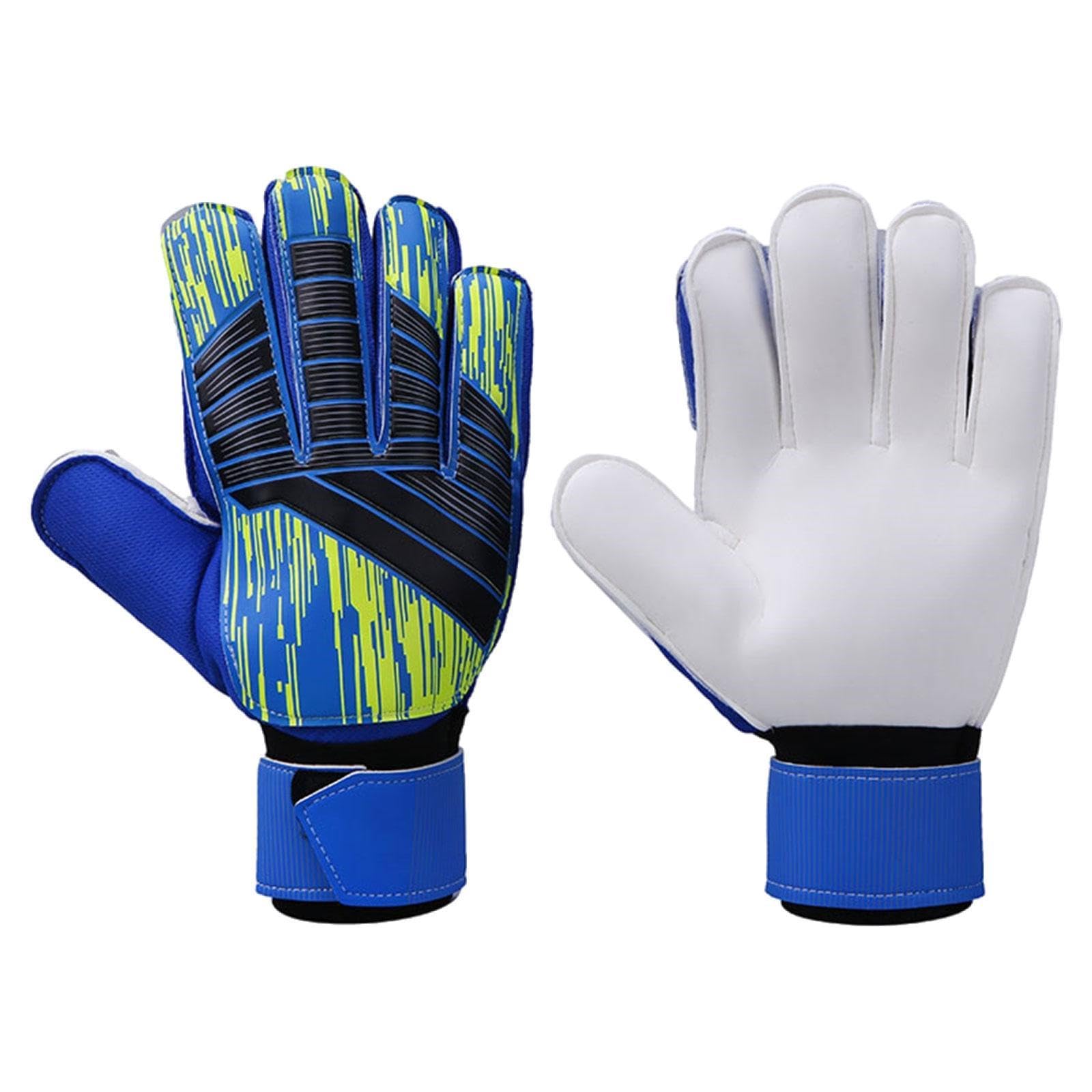 LOOM TREE® Goalkeeper Gloves Antislip Finger Protection Men Women Stylish Goalie Gloves 8cm Blue | Team Sports | Soccer | Clothing, Shoes & Accessories | Gloves-image-45