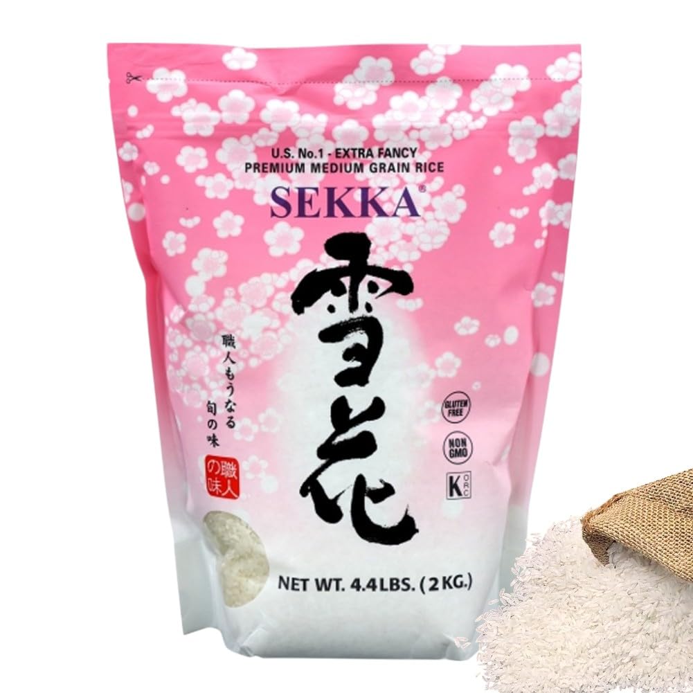 Sekka Extra Fancy Premium Medium Grain Rice White Rice - 4.4 Lb (2 Kg)