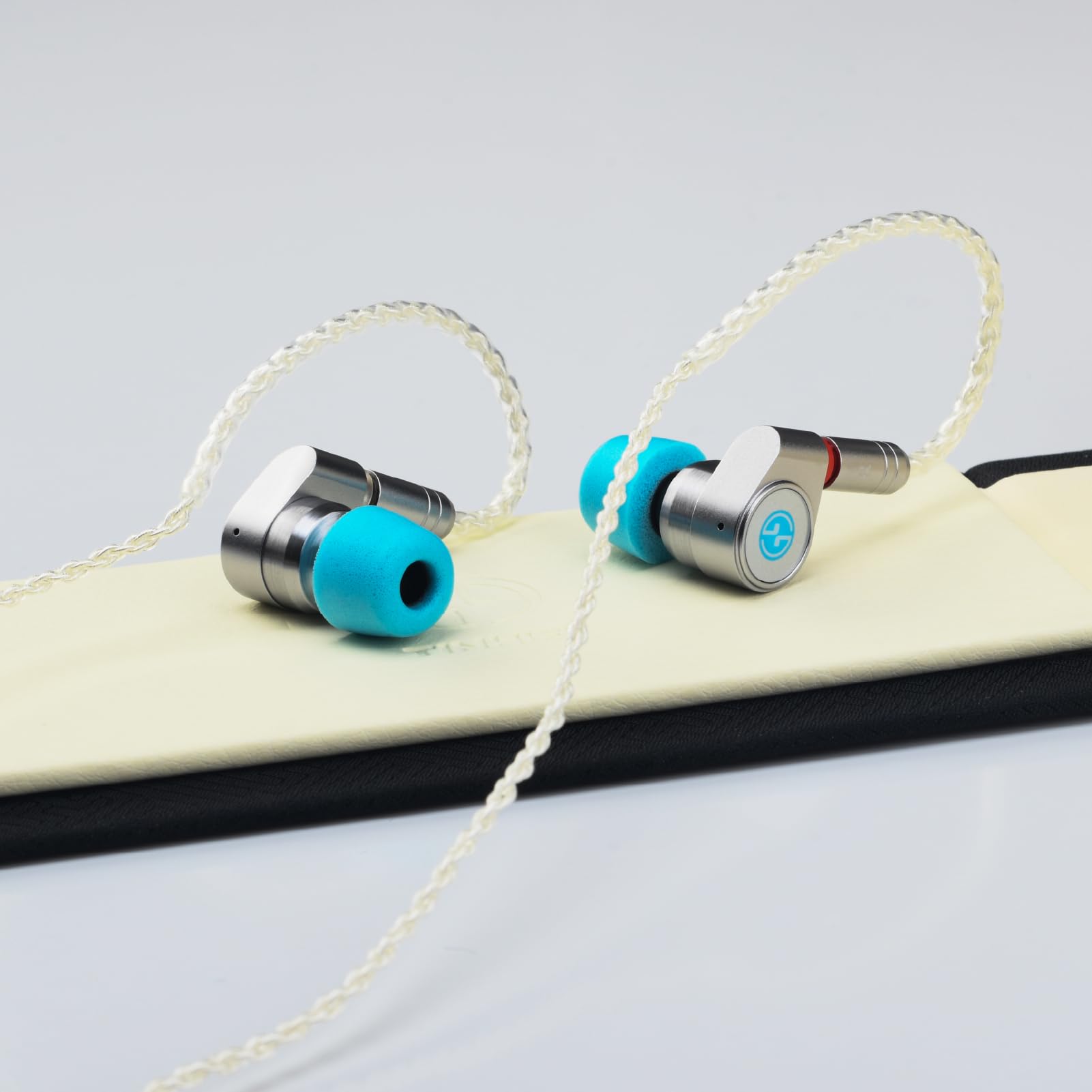 TINHIFI T2 DLC Single Dynamic Driver IEM Wired Earrings, DLC Diaphragm Metal In-Ear HiFi Cuffie con cavo rimovibile a 2 pin, suono chiaro, auricolari audiofili per musica e giochi