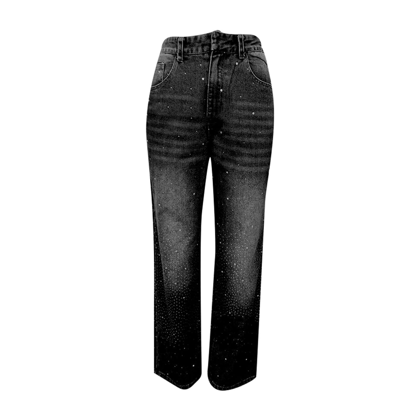 Vaqueros Mujer Anchos Tejanos Primavera Ropa Invierno Ligero Elasticos Pantalones Tallas Grandes Pantalón Rectos Casual Pantalon Vaquero Baggy