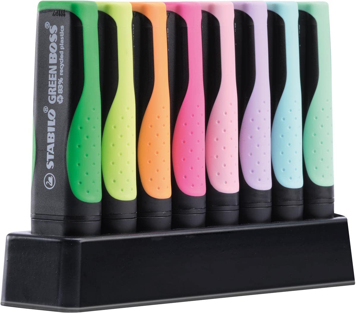 Markeerstift stabilo green boss bureauset 6070/8 | Set a 8 stuk | 5 stuks