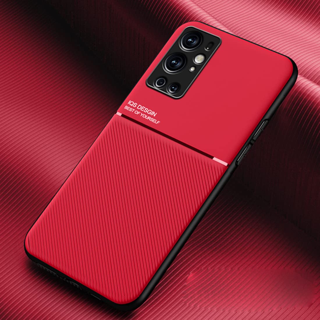 Per oneplus 10T Skin Feel Geometrica Lines Pelle Telefono Custodia
