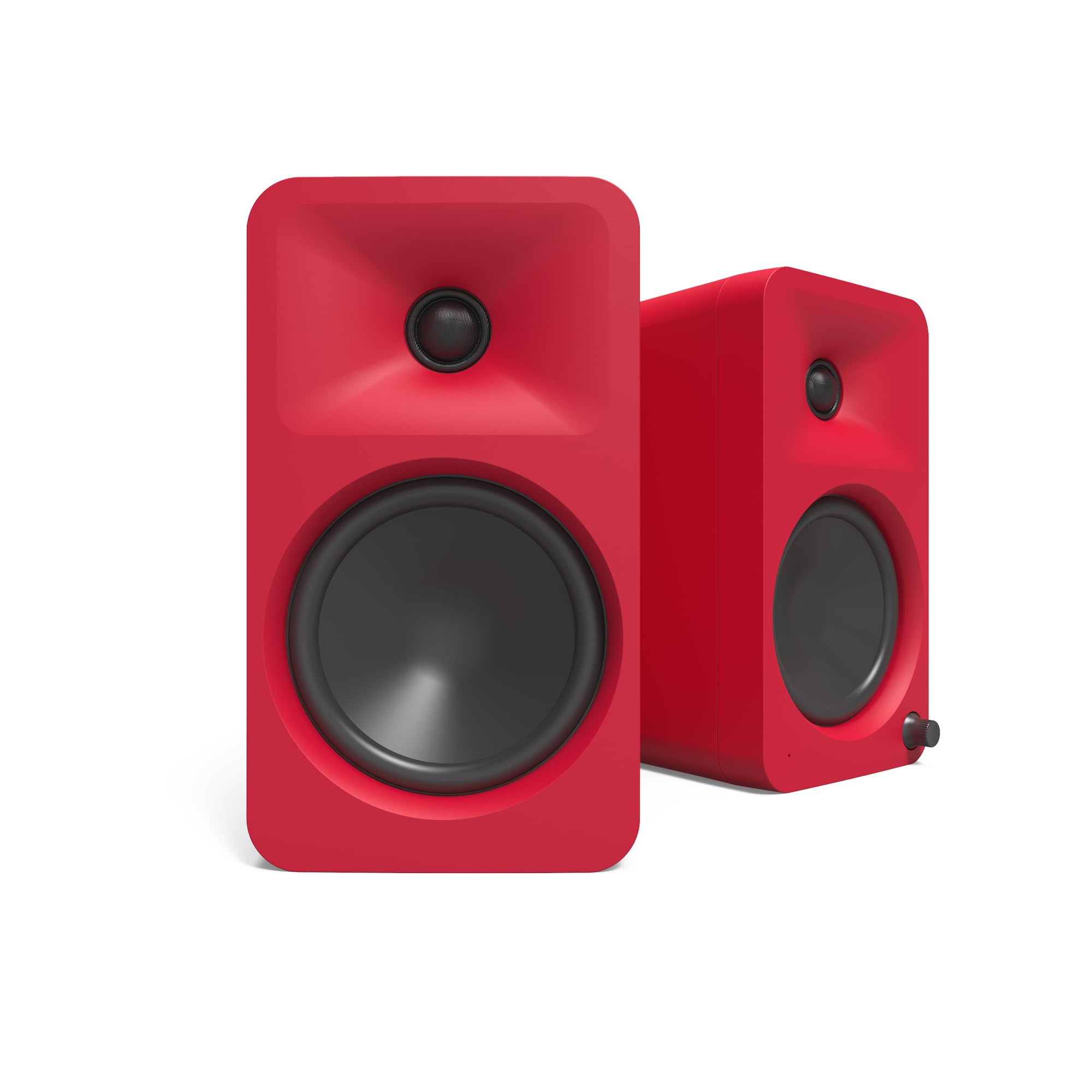 Kanto ORA4 140W Diffusori di riferimento alimentati con Bluetooth 5.0 e ingresso USB-C | Woofer da 4" | Bi-amplificati | Suono di qualità di riferimento | Coppia | Rosso