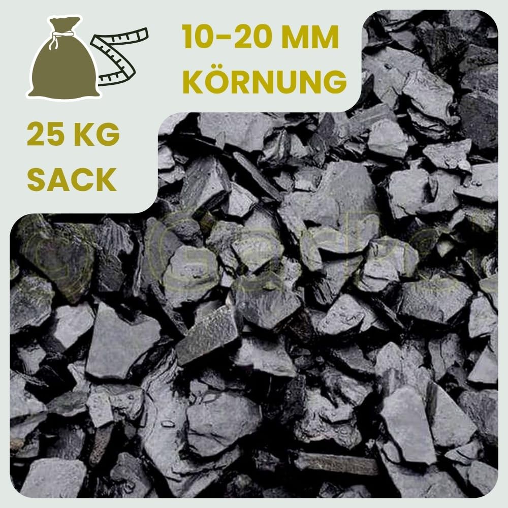 Schiefersplitt Garten 10-20 mm 25 Kg Zierkies Schwarz Schieferbruch Dekostein Aquarium Bodengrund Aquarium Deko Steine Schiefersteine