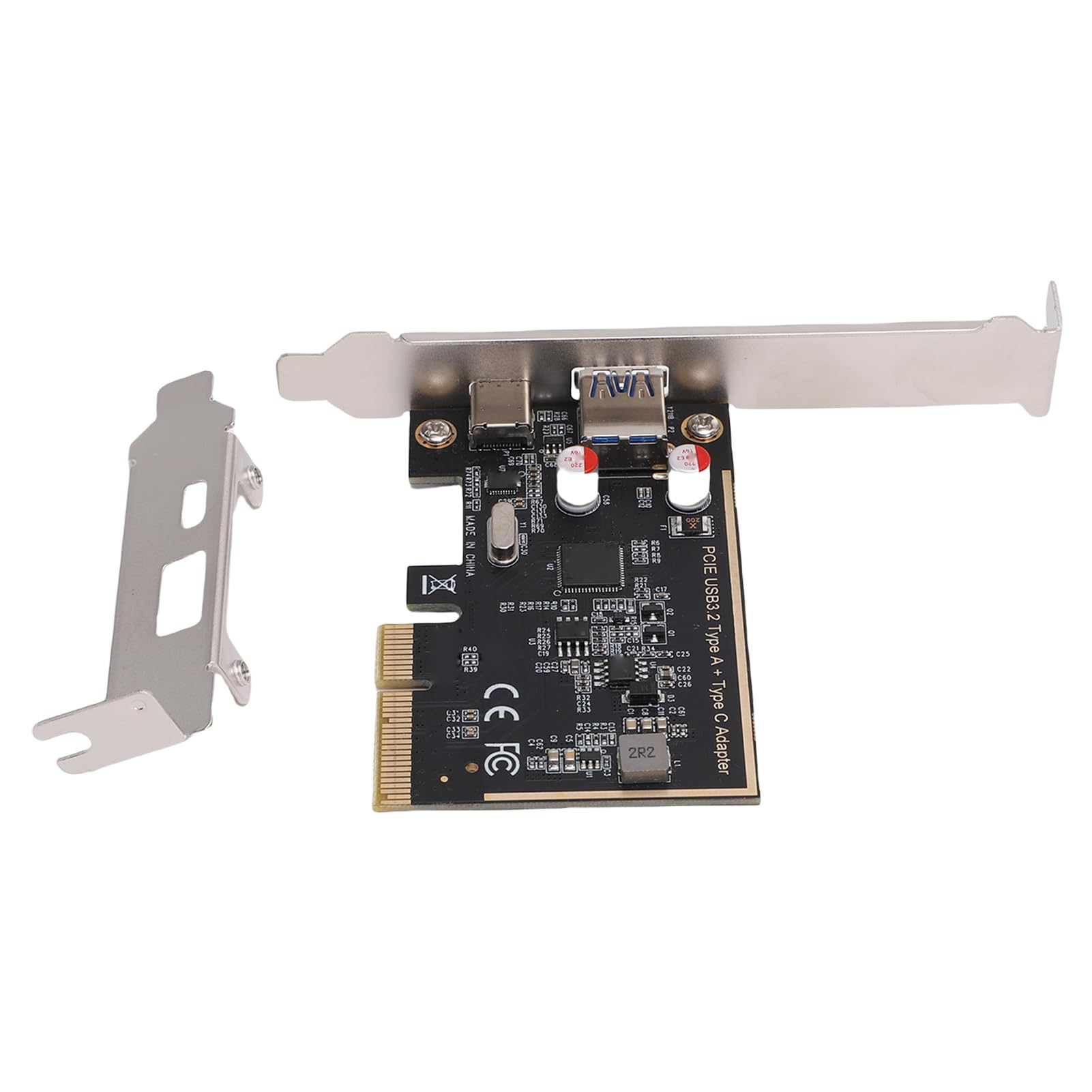 Tarjeta PCIe de 5 Gbps actualización USB versátil Tipo C Tipo A para PC de escritorio negro 8