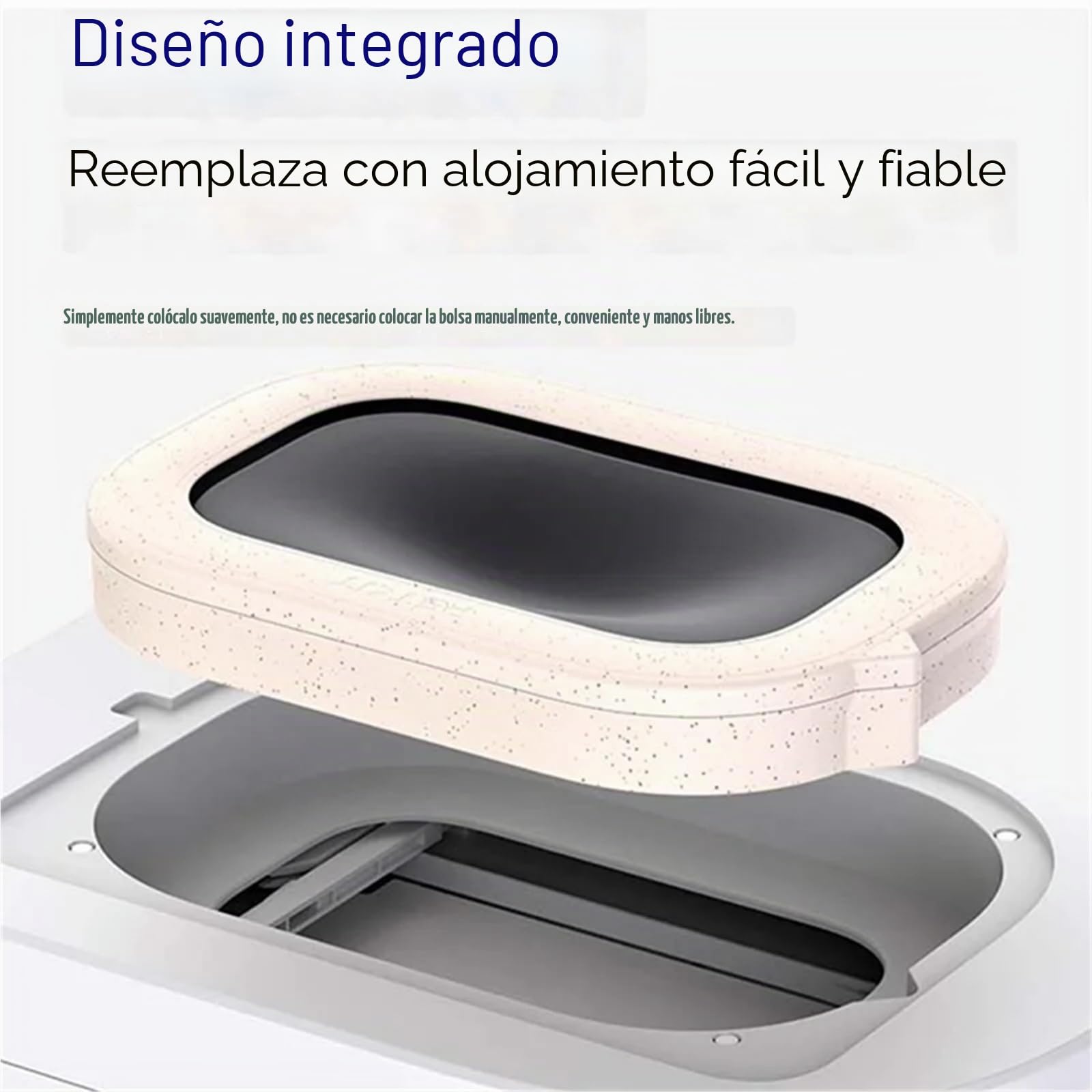 Compatible con Caja de Bolsas de Basura con Anillo Recargable Petkit B23B, contenedor de Basura de Embalaje automático for Caja de Arena for Gatos