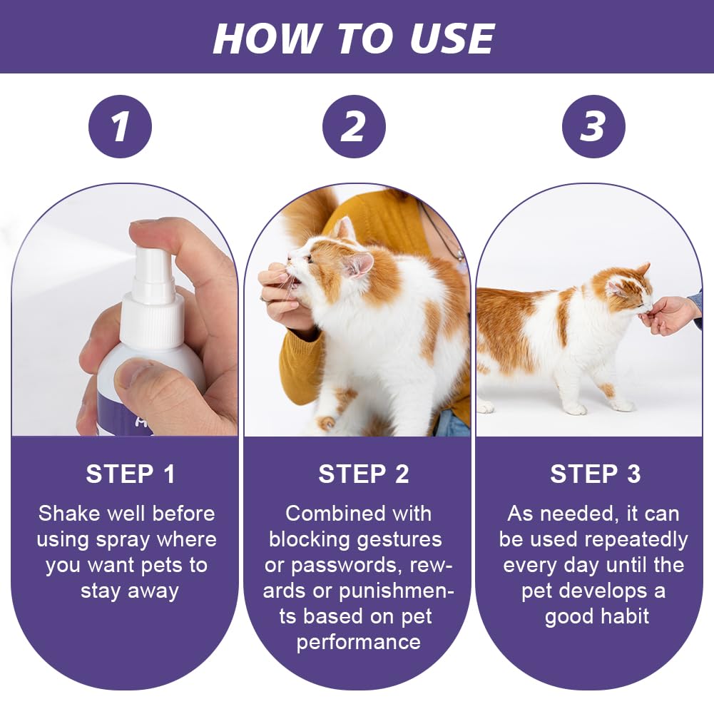 Aomig Spray Arañazos Gatos, 200ml Spray Repelente para Gatos, Spray Arañazos Gatos y Gatitos para Proteger Sofá y Muebles, Ideal para Uso Indoor y Outdoor