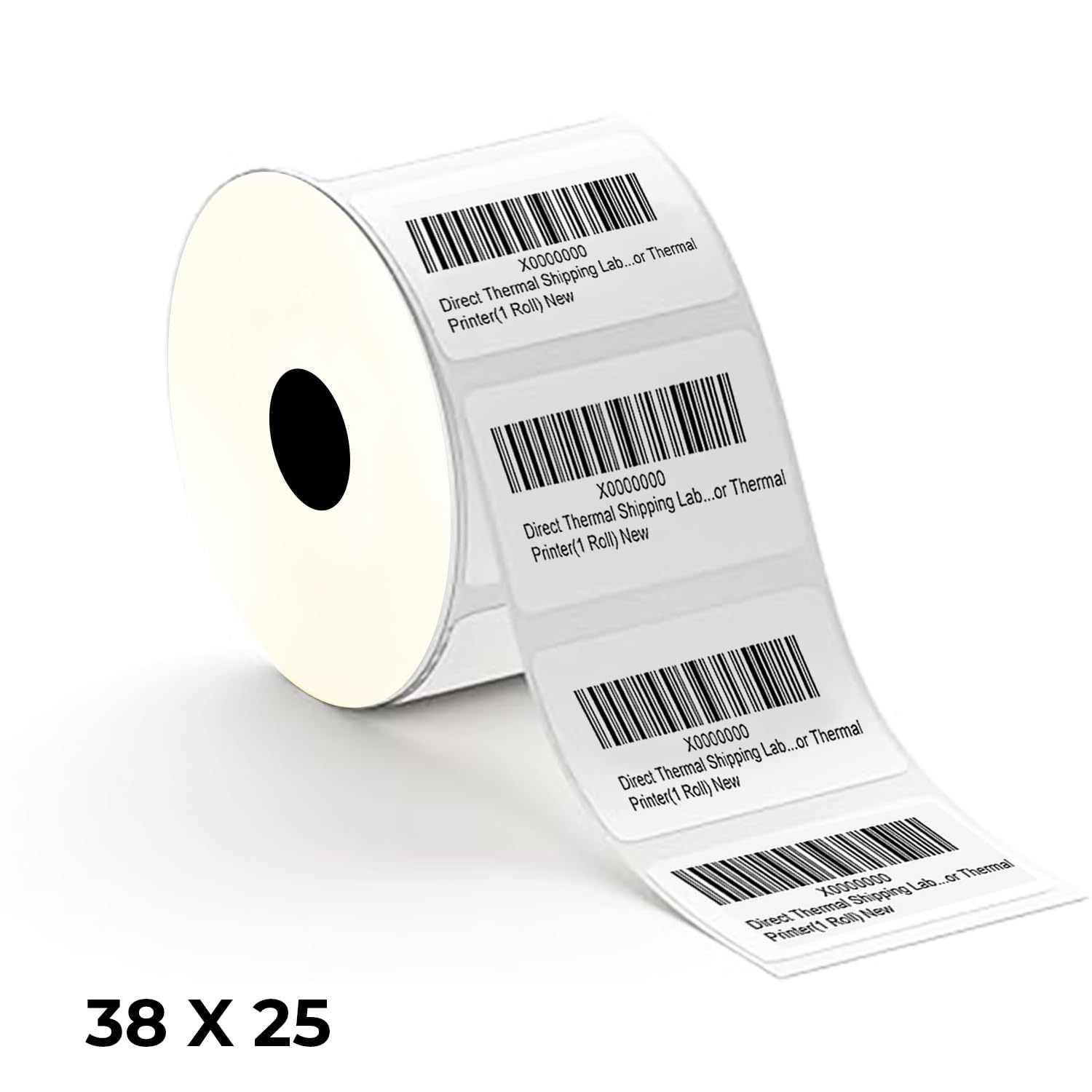 Shreyans (38x25) 1.5"x0.5" Direct Thermal Labels | 500 Labels in One Winding | No Fade Guarantee for 6 Months