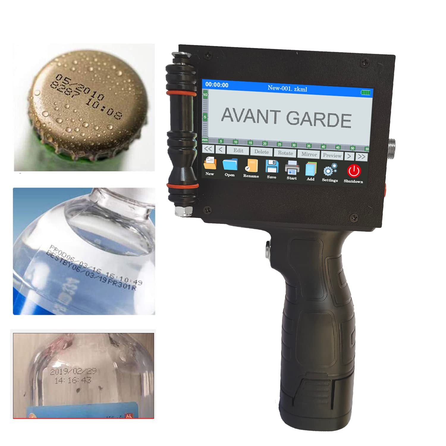 AVANT GARDE 12.7mm Industrial Thermal Handheld TIJ Batch Coding Printer