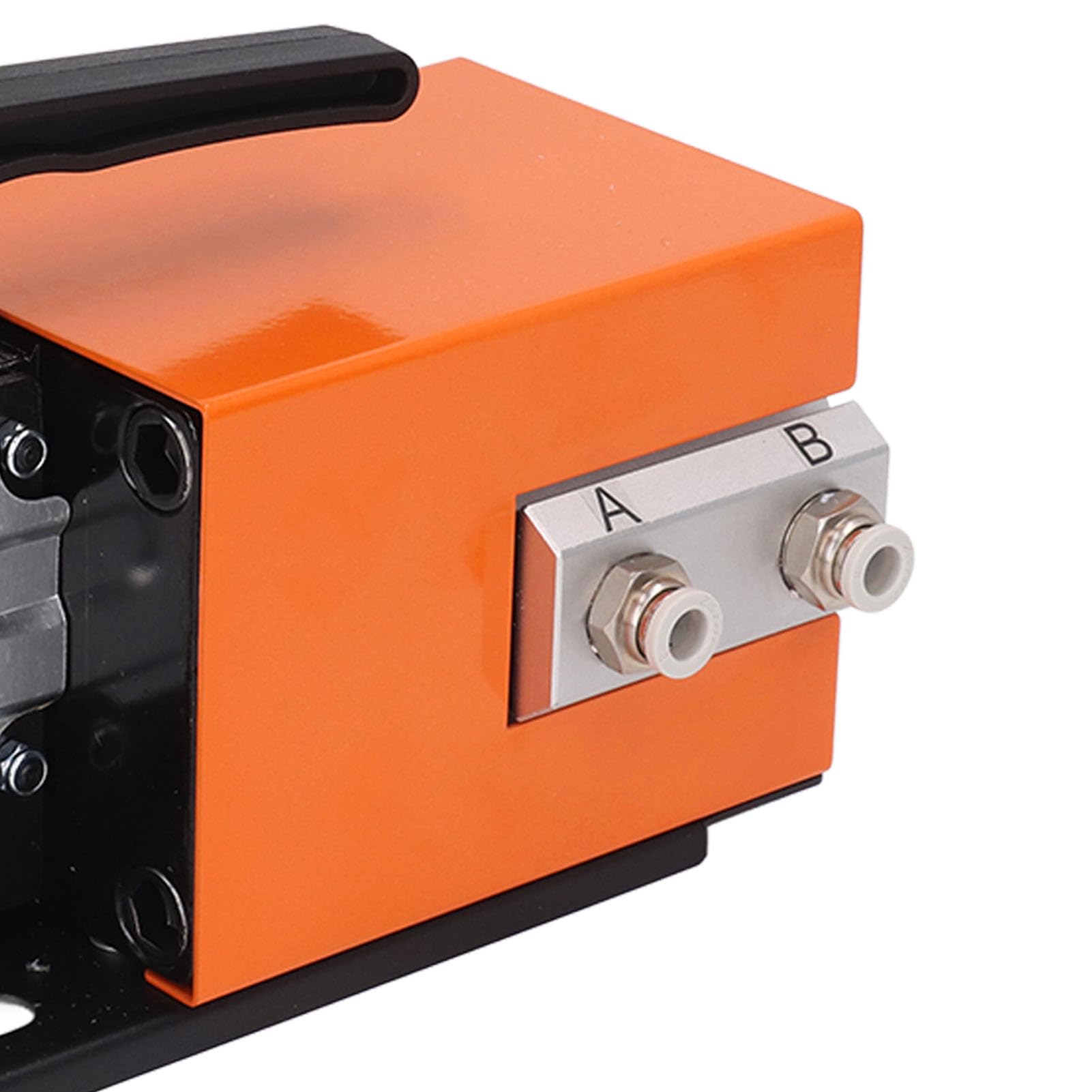 Crimpatrice pneumatica da banco per carichi pesanti, con pedale e set di 4 matrici, forza di crimpatura 13 kN, per crimpare cavi da 20 AWG a 6 AWG, terminali isolati, per