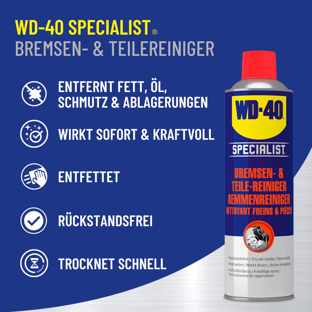 detergente Disk brake clenaer pulisci dischi WD40 da 500 ml pulizia sospensioni