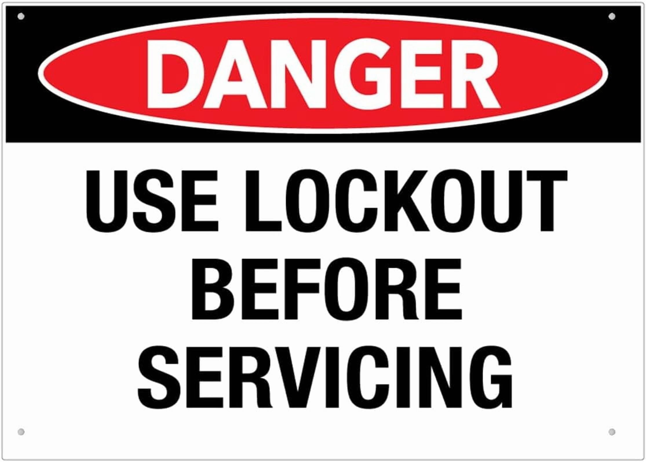 (2-Pack) Metal Tin Sign Danger Unguarded Pit Sign 12 X 8 Inch Rustproof Multicolor