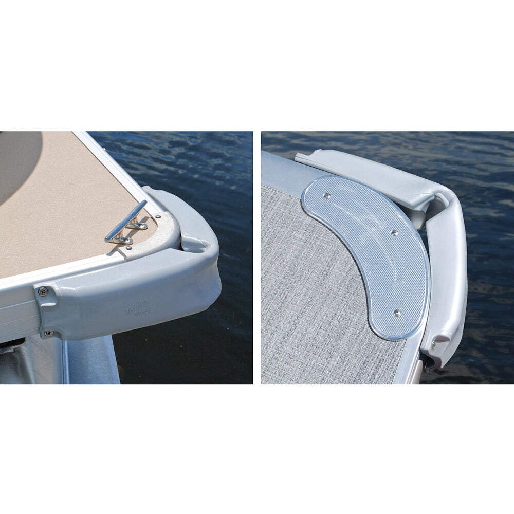 Garde-boue d'angle Taylor Made pour ponton, 7,6 cm de large x 30,5 cm de long, la construction en PVC offre une protection rembourrée lors de l'amarrage, se monte sur un coin en aluminium d'usine,