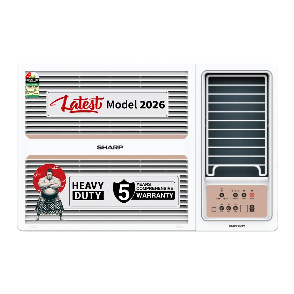 Sharp 2 Ton 2 Star Fixed speed Window AC, 100% Copper Condensor, Anti- Corrosion Blue Coating, Turbo Mode, Auto Restart, Heavy Duty, Cooling at 52°C, 2026 Model, AF-WA22F2X-SCN-image-49