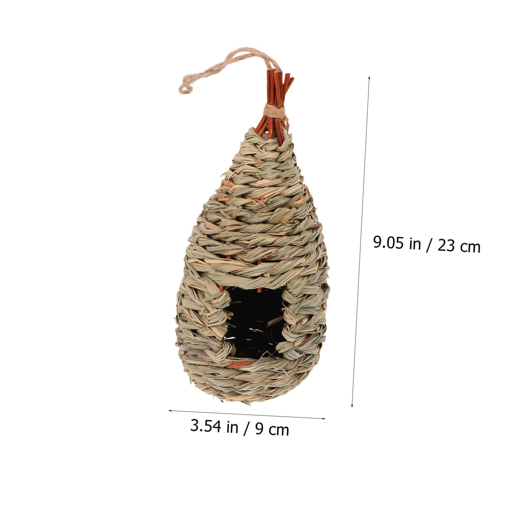 VANZACK 6piezas Casita De Pájaros Tejida Mano Nido para Aves De Césped Natural Decoración Creativa y Acogedora para Jardín y Balcón