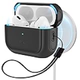 ESR for AirPods Pro 2 Case, Compatible with Airpods Pro Case 2nd / 1st Generation (2023/2022/2019), Compatible with MagSafe, Full Drop Protection Cover with Lanyard, Black | 2023, 2022, 2019, with Lanyard