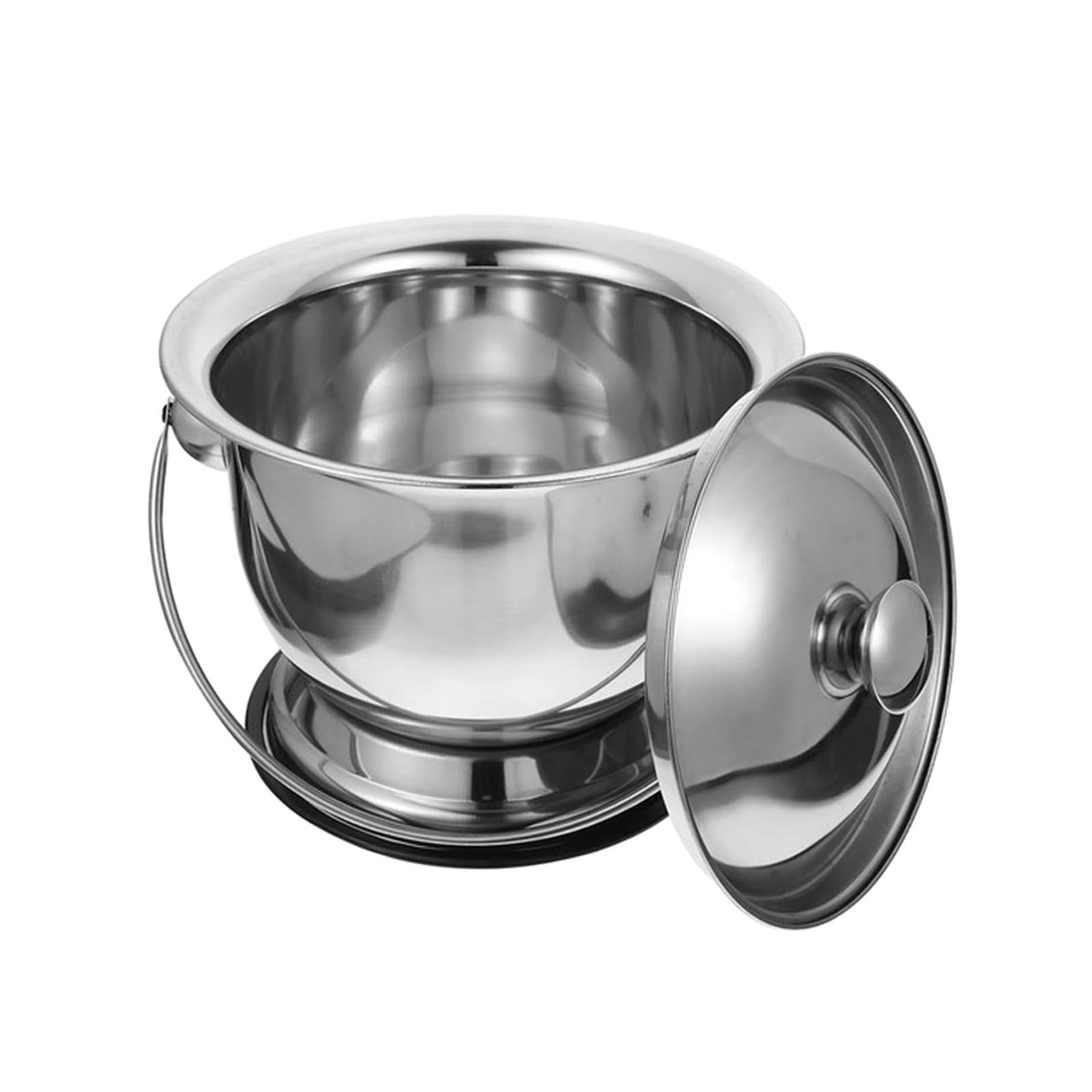 Orinal portátil de acero inoxidable con tapa, orinal portátil, botellas de orinal para un fácil uso de viaje, fácil de usar
