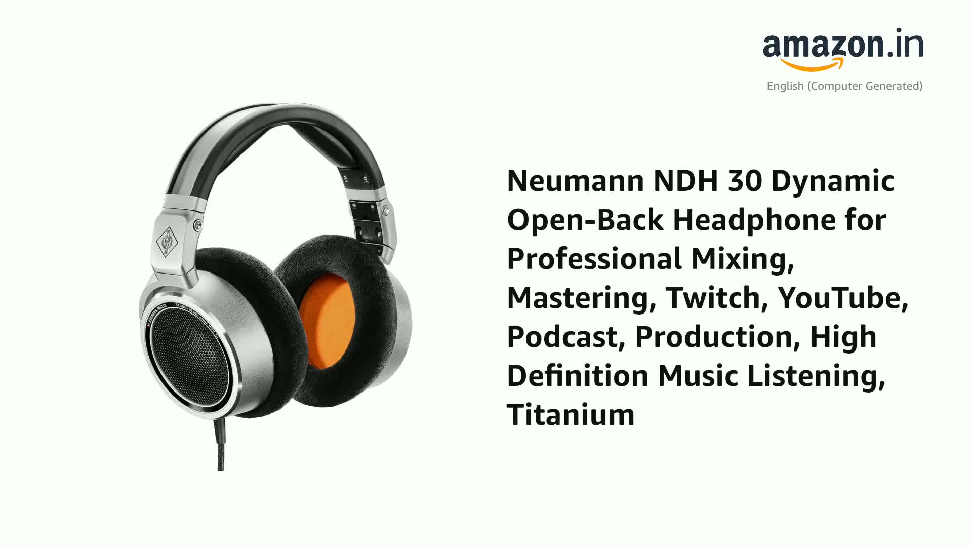 Neumann NDH 30 Open-Back Headphones for Professional Mixing