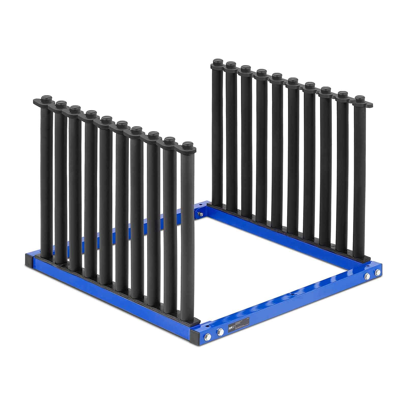 MSW Soporte para Parabrisas Rack de Taller MSW-WR-100 (Almohadilla de Espuma; Placa y Tapa de Goma, Acero con Recubrimiento de Polvo, Base: 81 x 85,5 cm)