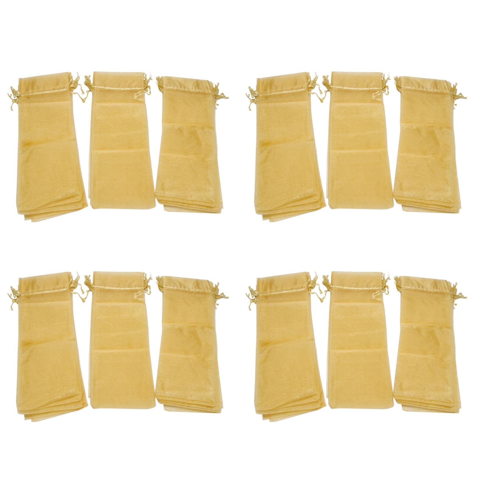Sac de vin en organza et emballage transparent de bouteille