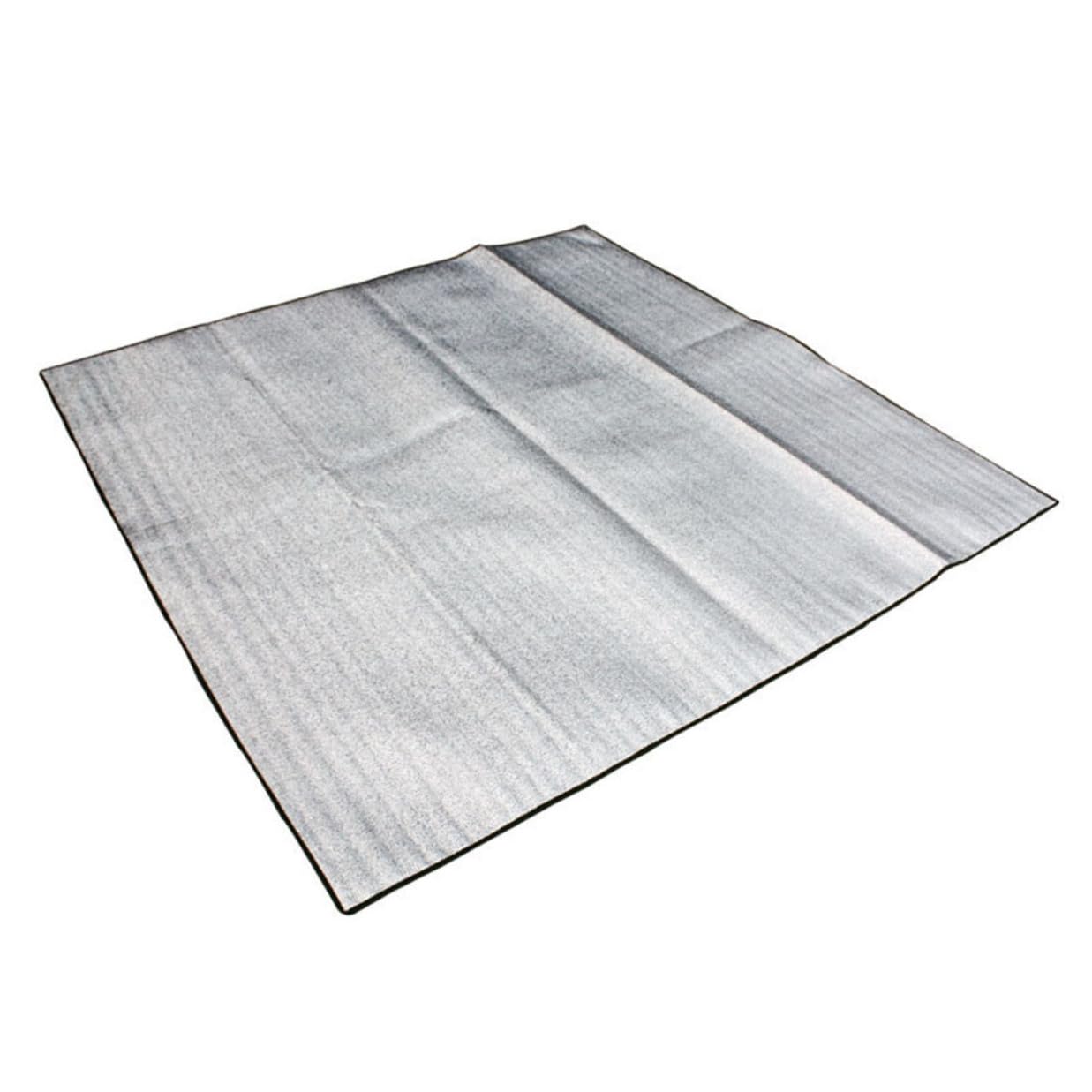 Tappetino da Picnic 200x200 Cm in Alluminio Spesso, Stuoia da Spiaggia e Cuscino Portatile Leggero per Campeggio e Attività All’aperto