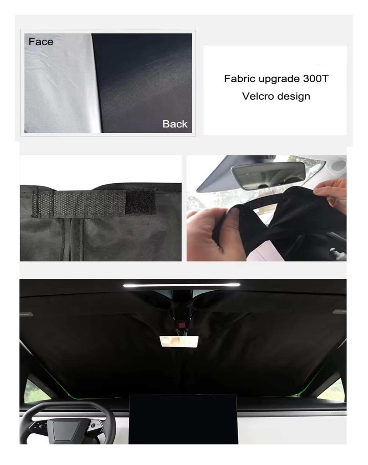 Parabrezza Per Tesla per Cybertruck 2024-2025, parasole per finestrino anteriore, parasole per parabrezza, parabrezza pieghevole Parasole Auto