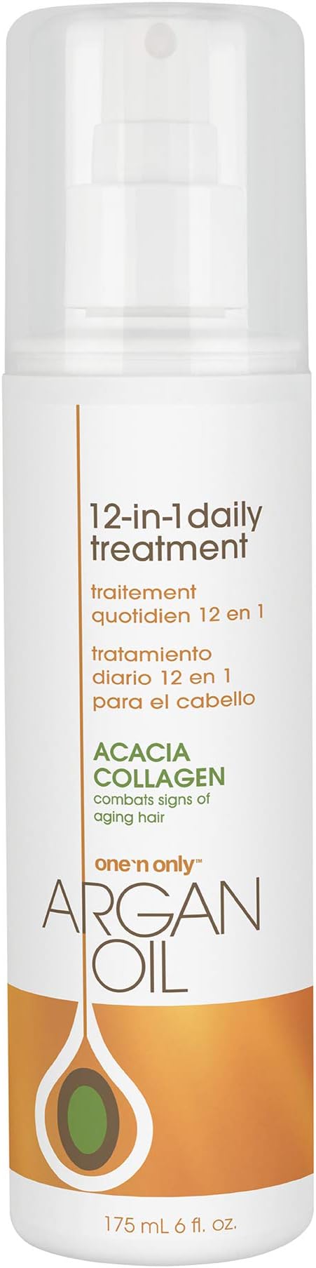 Argan Oil 12-in-1 Daily Treatment, Lightweight, Helps Control Frizz, Smooths, Detangles, Moisturizes, Strengthens and Adds Body to Dry, Damaged Hair, 6 Fl. Oz