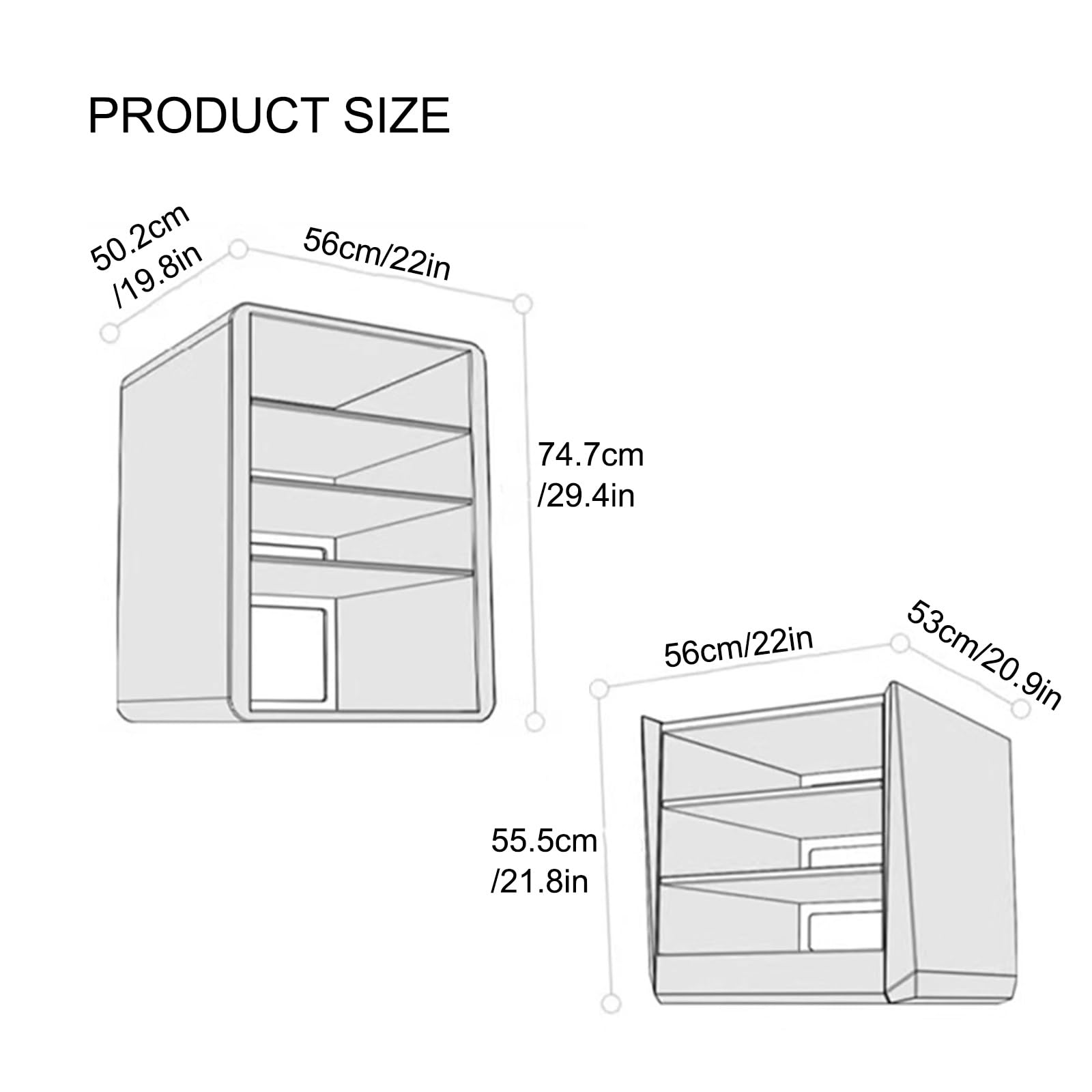 Nowoczesny stojak AV, drewniana szafka pod telewizor, wzmacniacz HiFi, narożna półka do gier, stylowa konsola multimedialna do salonu i studia nagraniowego (biały, 50 x 74,7 cm)