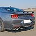 EAZY WHEELZ Rear Trunk Spoiler Compatible with 2015-2023 Ford Mustang GT500, GT350, GT, EcoBoost, V6, V8, Shelby – 2-Door Coupe Models, Gloss Black Rear Wing Lip