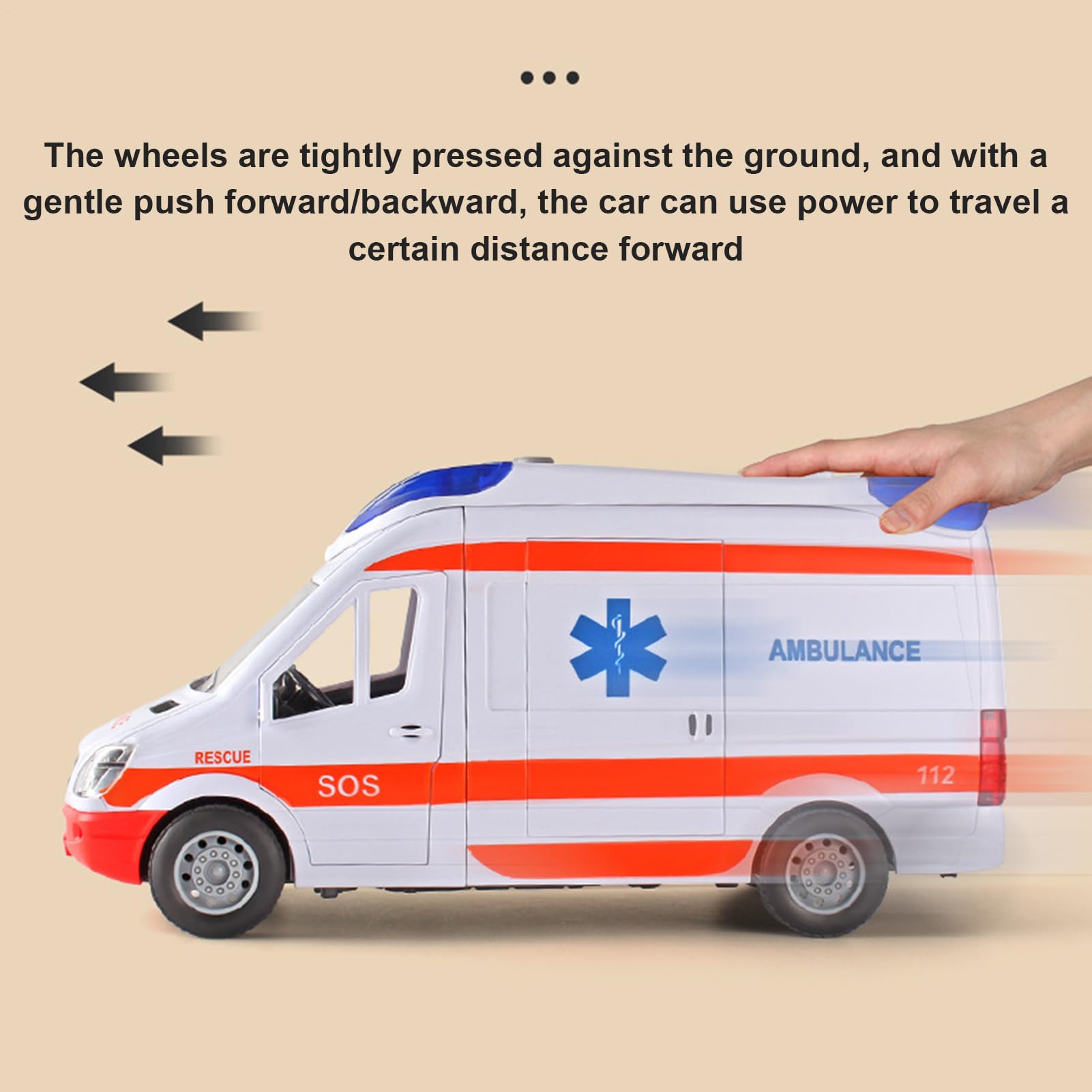 Ambulance Car Giocattolo, Gioca A Un Giocattolo Ambulante Con Luci E Suono - Barella, Giocattoli In Casa Con Barella Per Bambini E Bambini, Ragazze, Bambine, Bambino Sviluppo Delle Competenze: Fornend