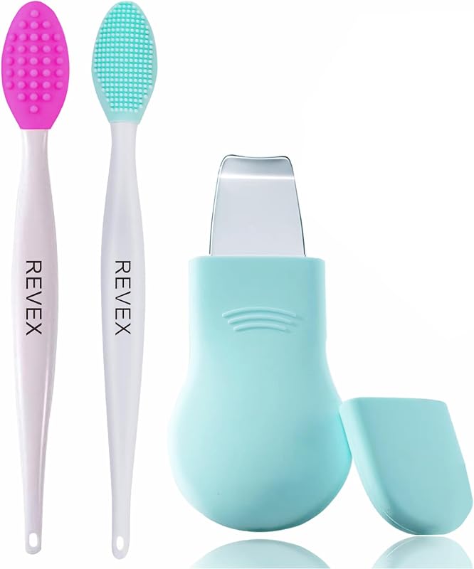 REVEX Conjunto com 2 ferramentas de silicone para limpeza facial